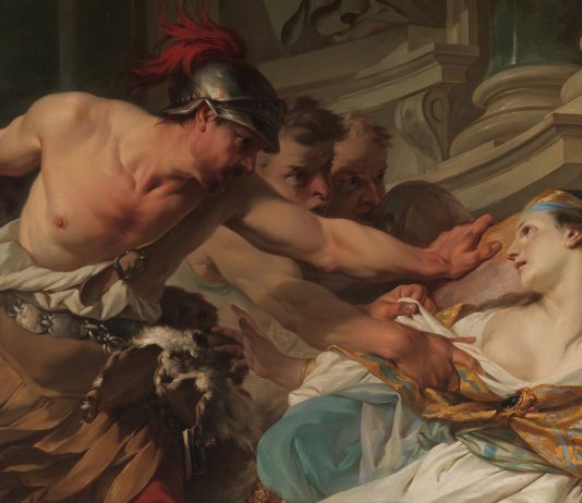 Painting: The Death of Harmonia by Jean-Baptiste Marie Pierre
